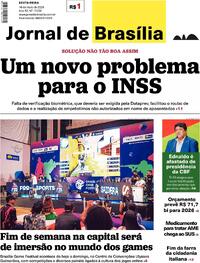 Capa do jornal Jornal de Brasília 16/05/2025