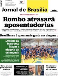 Capa do jornal Jornal de Brasília 16/10/2025
