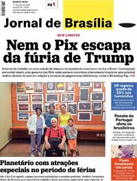 Capa do jornal Jornal de Brasília 17/07/2025