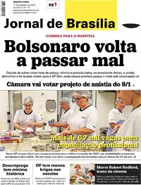 Capa do jornal Jornal de Brasília 17/09/2025
