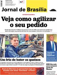 Capa do jornal Jornal de Brasília 18/06/2025
