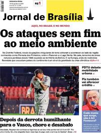 Capa do jornal Jornal de Brasília 18/08/2025
