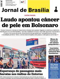 Capa do jornal Jornal de Brasília 18/09/2025