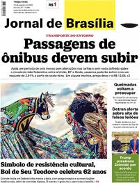 Capa do jornal Jornal de Brasília 19/08/2025