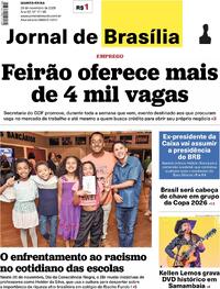 Capa do jornal Jornal de Brasília 20/11/2025