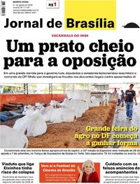 Capa do jornal Jornal de Brasília 21/08/2025