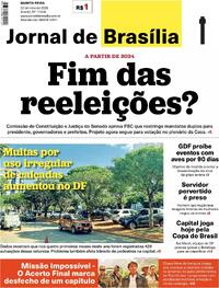 Capa do jornal Jornal de Brasília 22/05/2025