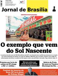 Capa do jornal Jornal de Brasília 22/07/2025