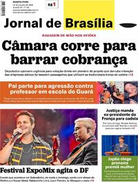 Capa do jornal Jornal de Brasília 22/10/2025