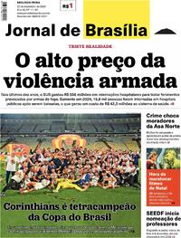 Capa do jornal Jornal de Brasília 22/12/2025