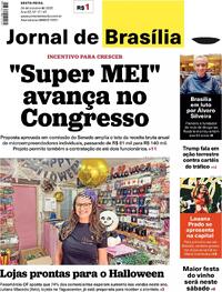Capa do jornal Jornal de Brasília 24/10/2025