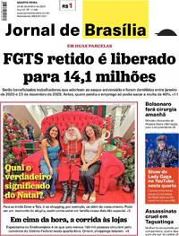 Capa do jornal Jornal de Brasília 24/12/2025