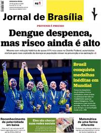 Capa do jornal Jornal de Brasília 25/08/2025