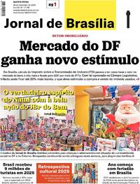 Capa do jornal Jornal de Brasília 25/12/2025