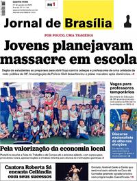 Capa do jornal Jornal de Brasília 27/08/2025