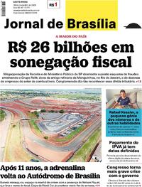 Capa do jornal Jornal de Brasília 28/11/2025