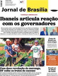 Capa do jornal Jornal de Brasília 29/07/2025