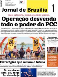 Capa do jornal Jornal de Brasília 29/08/2025