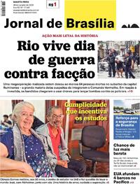Capa do jornal Jornal de Brasília 29/10/2025