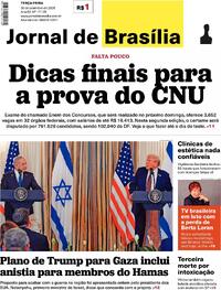 Capa do jornal Jornal de Brasília 30/09/2025