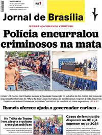 Capa do jornal Jornal de Brasília 30/10/2025
