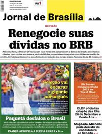 Capa Jornal de Brasília 01/07/2026