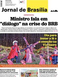 Capa do jornal Jornal de Brasília 03/04/2026