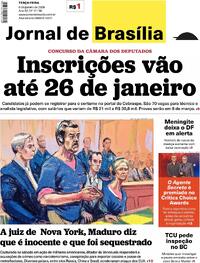 Capa do jornal Jornal de Brasília 06/01/2026