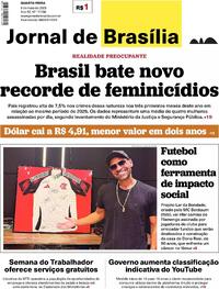 Capa Jornal de Brasília 06/05/2026