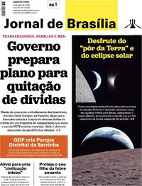 Capa do jornal Jornal de Brasília 08/04/2026