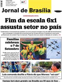 Capa Jornal de Brasília 08/09/2026
