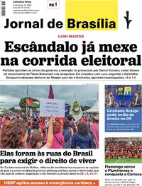 Capa do jornal Jornal de Brasília 09/03/2026