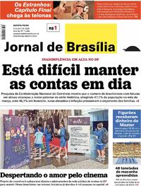 Capa do jornal Jornal de Brasília 09/04/2026