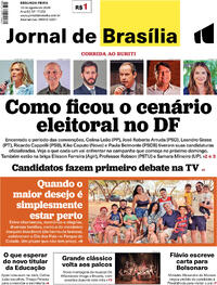 Capa Jornal de Brasília 10/08/2026