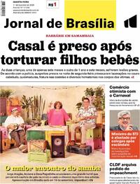 Capa do jornal Jornal de Brasília 11/02/2026