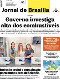 Capa do jornal Jornal de Brasília 11/03/2026