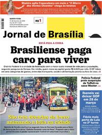 Capa do jornal Jornal de Brasília 12/02/2026
