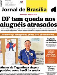 Capa Jornal de Brasília 12/05/2026