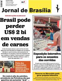 Capa Jornal de Brasília 13/05/2026