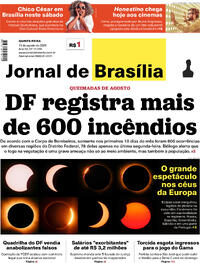 Capa Jornal de Brasília 13/08/2026