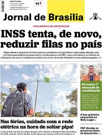 Capa do jornal Jornal de Brasília 14/01/2026