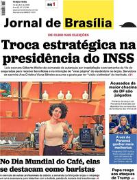 Capa do jornal Jornal de Brasília 14/04/2026