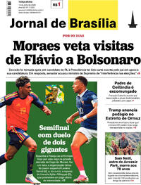 Capa Jornal de Brasília 14/07/2026