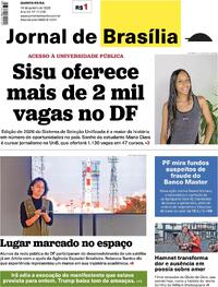 Capa do jornal Jornal de Brasília 15/01/2026