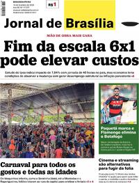 Capa do jornal Jornal de Brasília 16/02/2026