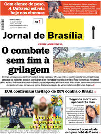 Capa Jornal de Brasília 16/07/2026