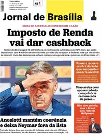 Capa do jornal Jornal de Brasília 17/03/2026
