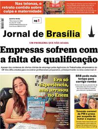 Capa do jornal Jornal de Brasília 19/03/2026