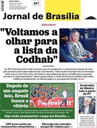 Capa do jornal Jornal de Brasília 19/06/2026