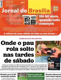 Capa Jornal de Brasília 20/04/2026